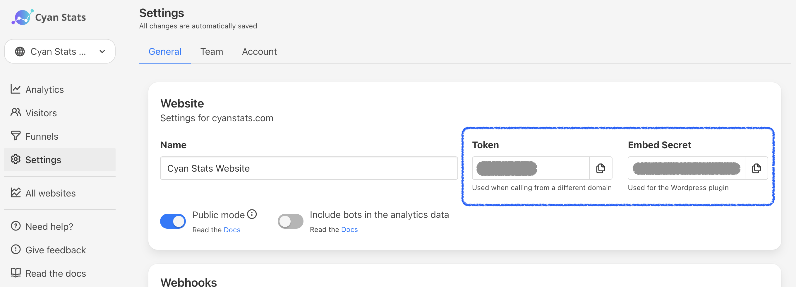 Getting the API keys for enabling the WordPress plugin